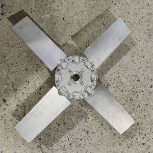 뭄바이 축류 임펠러에서 플라스틱 블레이드가 있는 고효율 Pp 터빈 임펠러 - Product Image 2