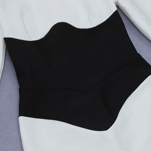 Abito estivo da donna a fascia per il nuovo anno <span class=keywords><strong>Sexy</strong></span> O collo a manica lunga aderente alla moda Club abiti da sera per feste Midi Vestidos da ballo - Product Image 3