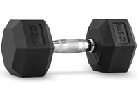 Ensemble d'haltères hexagonales en caoutchouc noir pour salle de sport commerciale, 10 kg – Parmi les 10 produits les plus populaires