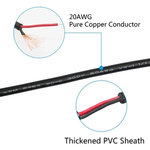 USB C TO <span class=keywords><strong>2</strong></span> PIN สายไฟปลายเปิด11นิ้ว20AWG 5V/<span class=keywords><strong>5A</strong></span> USB Type C - Product Image 4