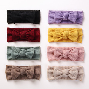 <span class=keywords><strong>Bandeau</strong></span> pour filles en tricot pour nouveau-né et enfant en bas âge cadeau de <span class=keywords><strong>naissance</strong></span> Turban bandeaux élastiques pour enfants accessoires de cheveux pour <span class=keywords><strong>bébé</strong></span> fille - Product Image 2