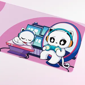 Lovely Cute <strong>pink</strong> High Quality Rubber Anti-slip Big Size Desk Keyboard Mat Mouse Pad for Gaming - Product Image 5