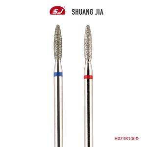 SHUANGJIA di alta qualità a forma di fiamma lunga diamante cuticola fresatura punte elettrico <span class=keywords><strong>lima</strong></span> per <span class=keywords><strong>unghie</strong></span> per Gel Manicure - Product Image 3