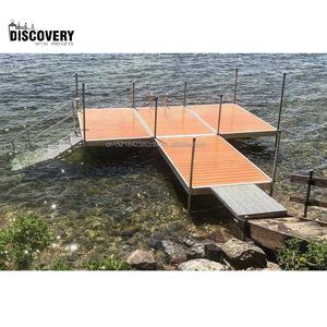 Vente <span class=keywords><strong>d</strong></span>'usine pont flottant bonne qualité jetée en métal amarrage moderne jet ski aluminium pince flottante quai - Product Image 6