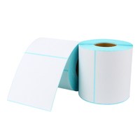 Rollo de papel térmico A6, adhesivo de embalaje, impermeable, adecuado para impresora de etiquetas adhesivas
