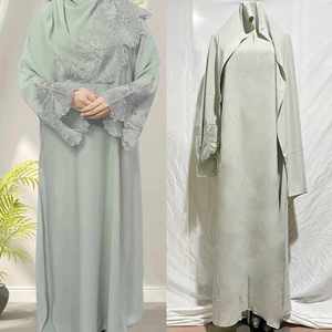 M189 #   Vestido de cuatro colores para mujeres <span class=keywords><strong>musulmanas</strong></span> de Oriente Medio, túnica malaya de Indonesia con pañuelo para la cabeza - Product Image 5