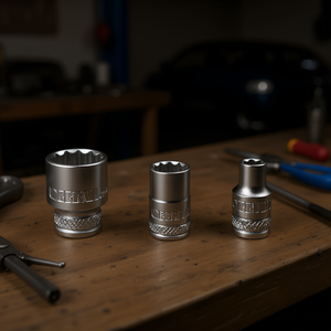 Juego de llaves de vaso poligonales Fervi, serie normal, 12 puntas, acero al cromo vanadio - Product Image 3