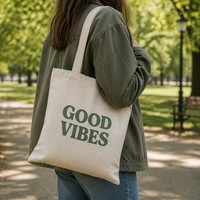 Sac fourre-tout en toile de luxe discret, esthétique minimaliste, en coton, surdimensionné, réutilisable, avec poches intérieures, pour femmes, pour le travail quotidien