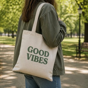 Bolsa de lona de lujo discreta, minimalista, de algodón, extragrande, reutilizable, con bolsillos interiores para el trabajo diario de las mujeres. - Product Image 3