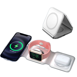 15W Từ Không Dây 14 Sạc Cho <span class=keywords><strong>iPhone</strong></span> 14Promax 13 12 Cho Apple Airpods IWatch Có Thể Gập Lại Nhanh Chóng Sạc <span class=keywords><strong>Dock</strong></span> - Product Image 2