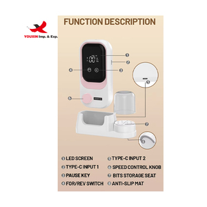 Pulidora de Uñas Recargable de 35000 rpm, Máquina de Taladro de Uñas Inalámbrica, Máquina de Taladro de Uñas Eléctrica Profesional con Base de Carga - Product Image 3