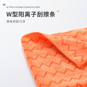 Microfiber Cleaning <b>Cloth</b> Rectangle Stripe Pattern <b>Absorbent</b> For Home Appliance Use - Product Image 3