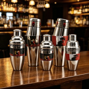 Coctelera Boston de Acero Inoxidable RTS con Diseño Personalizado para Preparar Martini y Cócteles para Uso en Bares - Product Image 3