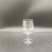 Verres à vin en plastique pliables, incassables, jetables, gobelet de 10 oz, verre à vin détachable et réutilisable avec pied court