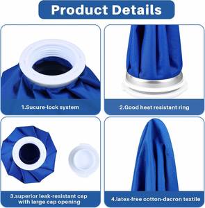 Paquete de 4 Bolsas de Agua Caliente Reutilizables para Alivio del Dolor, Bolsas de Agua Fría, a Prueba de Fugas, Elásticas, Transpirables, para Uso en Adultos, Grado Médico Clase II (Color Sólido) - Product Image 4