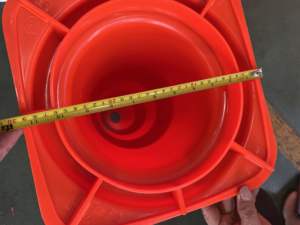 Reflector 1.2kgs 50cm 28*28cm Base Road Cono Safety PVC Traffic Cone Personalizado Naranja Rojo Conos de seguridad - Product Image 6