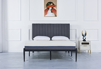 Matelas en mousse à mémoire de forme sur mesure, emballé en rouleau, 20 cm, mousse à mémoire de forme 45D, norme britannique FR BS 7177, OEM 90*190 140*200 160*200 cm