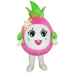Funtoys kustom buah Pitaya sayuran maskot kostum kartun pisang Persik pir nanas semangka semangka untuk dewasa