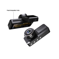 Cámara para Coche de Doble Canal con Pantalla de 3.16'', Ángulo de Visión de 170°, GPS, Visión Nocturna, MicroSD, Sensor G, Modo de Estacionamiento y Alarma Electrónica