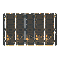 Carte de circuit imprimé (PCB) de contrôleur SSD pour serveur IA personnalisé, haute vitesse de signal, HDI, connecteurs dorés, avec BGA pour serveur de stockage IA