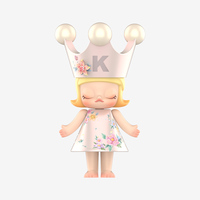 POPMART MEGA ROYAL MOLLY 1000% Velvet Flowers PVC 1/12 Официальная аниме-фигурка для коллекционирования и декора, загадочная серия