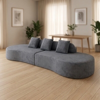 VONLIVA Canapé Bulle Moderne Minimaliste au Design Créatif Football, en Velours de Luxe, pour Salon, Fauteuil de Loisirs