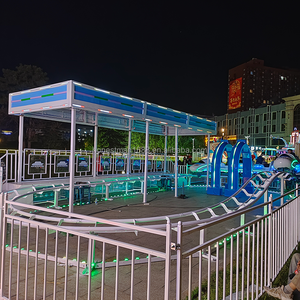 Set di Piccole Montagne Russe Elettriche, Trenino per Parco Divertimenti con Binari per Adulti e Bambini all'Aperto - Product Image 2