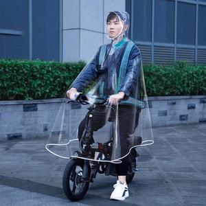 Capa de <span class=keywords><strong>lluvia</strong></span> transparente para ciclismo, <span class=keywords><strong>impermeable</strong></span> para Poncho con capucha, cubierta para patinete de movilidad, gorra de chaqueta de cuerpo completo para uso en motocicleta de viaje - Product Image 1