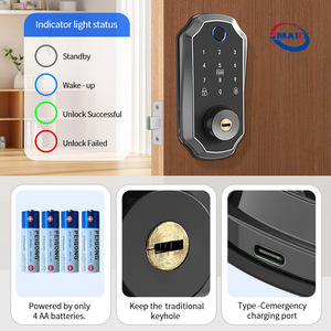 Điện tử kỹ thuật số thẻ thông minh tuya khóa cửa với bàn phím vân tay thông minh Keyless Chốt Cửa Khóa - Product Image 3