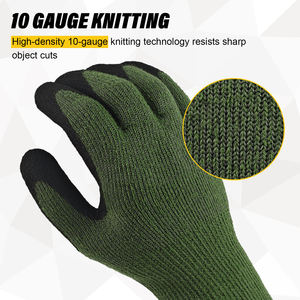 अनुकूलन योग्य ए 9 कट प्रतिरोधी थर्मल शीतकालीन दस्ताने 10 गेज ब्रश आंतरिक लाइनर लेटेक्स पाम सुरक्षा दस्ताने - Product Image 5