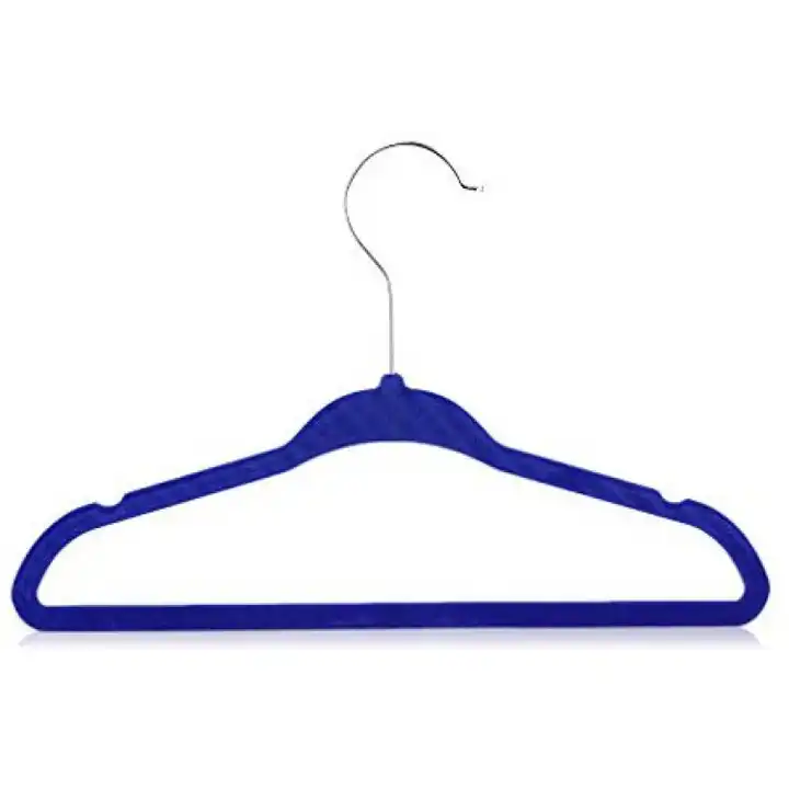 Source Velvet Hangers 100 Pack, Nonslip Clothes Hangers Heavy Duty 360  Swivel Hanger Hook Blue on m.