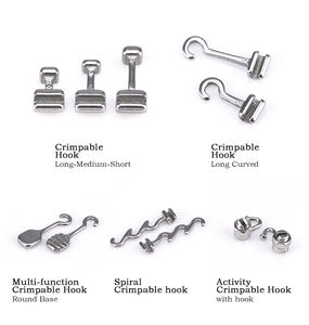 Fabricación de productos de alta calidad de <span class=keywords><strong>ortodoncia</strong></span> gancho crimpable largo curvado izquierdo <span class=keywords><strong>ortodoncia</strong></span> Bondable botones linguales - Product Image 2