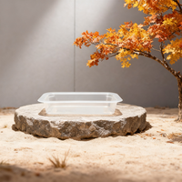 Barquettes de présentation alimentaire transparentes en PP pour viande, sushi, pizza, fruits, poisson, bonbons, biscuits, en-cas