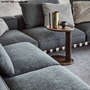 مورد أثاث بتصميم إيطالي على شكل حرف l أريكة قماشية كبيرة مصممة أريكة إيطالية فاخرة - Product Image 2