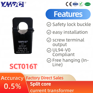 Sct016t Split-Core hiện tại biến áp | 0.2-0.5% chính xác, 10-120a AC, điện áp/hiện tại đầu ra - Product Image 5