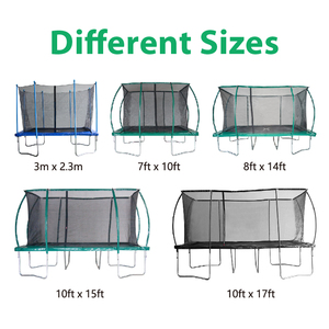 Haute spécification 15ft grand saut à l'élastique trampolin Rectangle jardin enfants adultes famille sport grand <span class=keywords><strong>trampoline</strong></span> en acier haute - Product Image 2