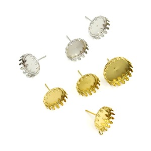 Stainless Steel Earring <b>Posts</b> <b>Round</b> Basin Base For Earring Making DIY Jewelry Accessories Gold And Silver Color - Product Image 2