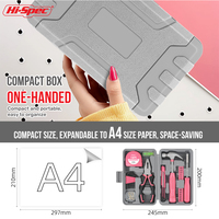 Juego de reparación básica portátil para el hogar de 59 piezas en estuche rígido compacto pequeña caja de regalo OEM personalizado para mantenimiento y reparación del hogar