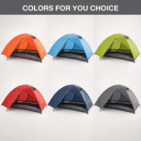 Tente de camping professionnelle de type étendu pour 2-3 personnes, en Oxford, avec double poteaux en aluminium, légère, résistante au vent et à la pluie, pour l'extérieur