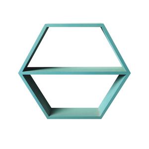 Estante <span class=keywords><strong>de</strong></span> exhibición <span class=keywords><strong>de</strong></span> libros para sala <span class=keywords><strong>de</strong></span> estar, organizador <span class=keywords><strong>de</strong></span> madera, hexagonal, rústico, para pared - Product Image 1