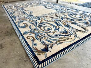 Tapis moderne en laine fait main à poils longs et très épais pour salon, salle à manger, couloir et usage hôtelier - Product Image 2