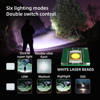Lampes de poche LED promotionnelles haute puissance 3000 lumens, lampes de poche rechargeables, lampes de poche longue portée