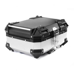 25 L Argent + Noir <span class=keywords><strong>Moto</strong></span> Aluminium Top Boxes <span class=keywords><strong>Moto</strong></span> Tail <span class=keywords><strong>Box</strong></span> Petit - Product Image 4