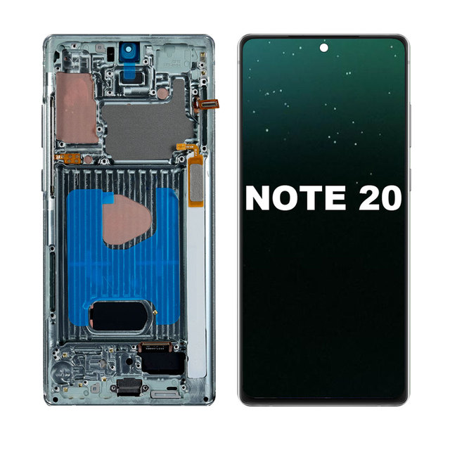 Wholesale Factory Price OLED Display for Samsung Galaxy Note 20 Full Touch Screen Digitizer Assembly With Frame Mobile Phone LCD