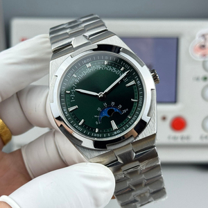 Reloj Premium para Uso Diario, Totalmente en Acero Inoxidable, con Brazalete Integrado, Esfera Negra y Fase Lunar - Product Image 4