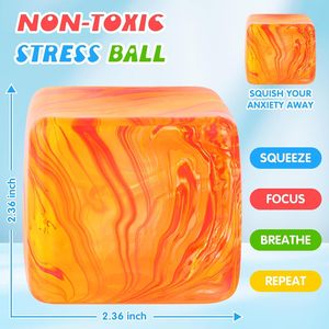 Nouveau jouet sensoriel anti-stress Cube Soft Squishy, silencieux, haute élasticité, pour soulager l'anxiété, boîte surprise - Product Image 3