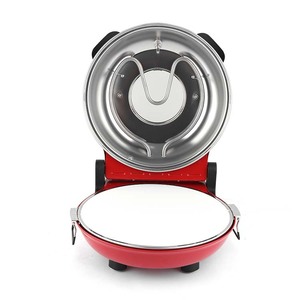 <span class=keywords><strong>Forno</strong></span> Elettrico per Pizza da Interno <span class=keywords><strong>Rosso</strong></span> da 12 Pollici con Controllo della Temperatura e Timer Meccanico per Uso Domestico e Commerciale - Product Image 1