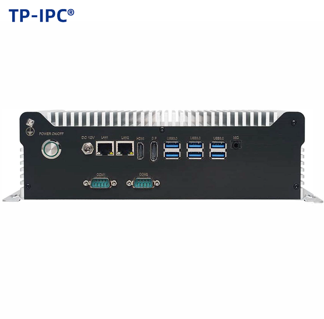 12th Gen Intel Core I3 I5 I7 Fanless Embedded Industrial Computer with Dual 4K Display, M.2 NVMe SSD, Mini PC for Machine Vision