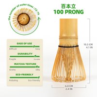 Ensemble Matcha en Porcelaine 5 Pièces Prêt à Expédier : Cuillère à Thé, Fouet en Bambou 100 Dents avec Support pour Fouet, Bol en Céramique – En Stock