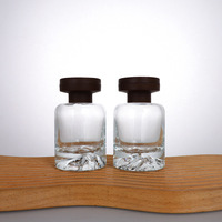 Bouteille vide de diffuseur à bâtonnets en verre de 120 ml pour parfum d'ambiance de luxe personnalisé avec bouchon